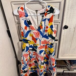 J. Crew Colorful Floral Mini Dress